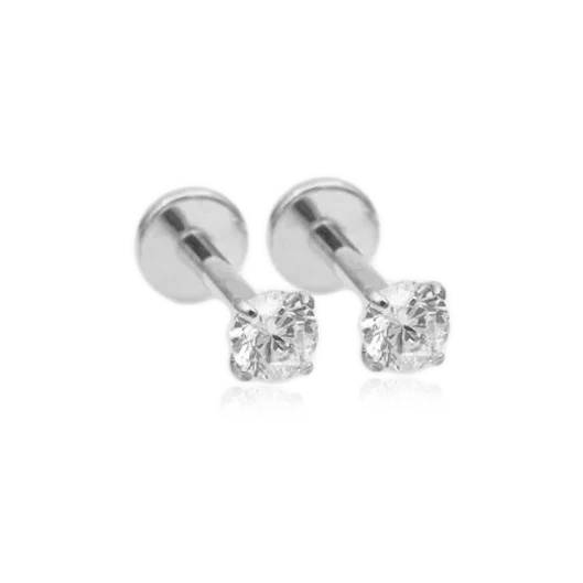 Crystal Sleeper Flatback Studs | 18g