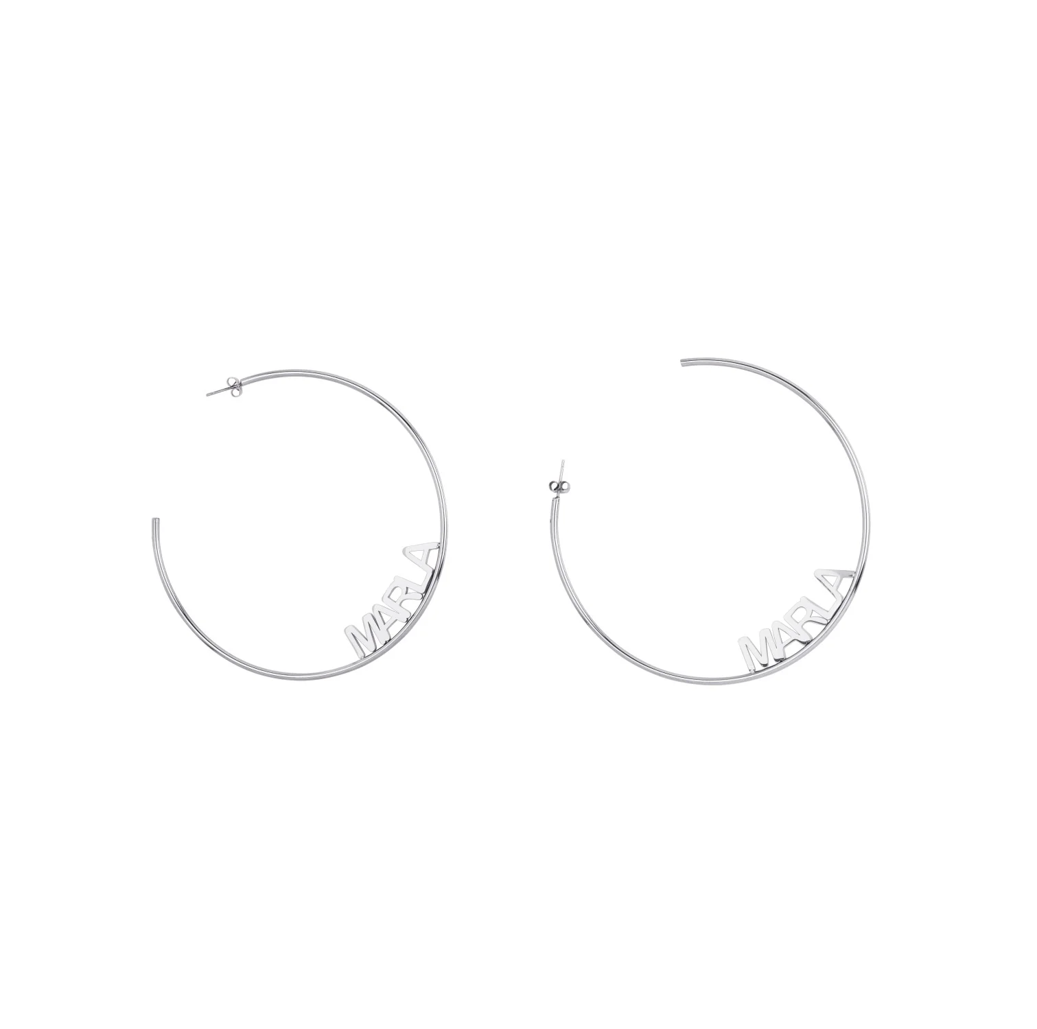 Personalized Name Hoop Earrings