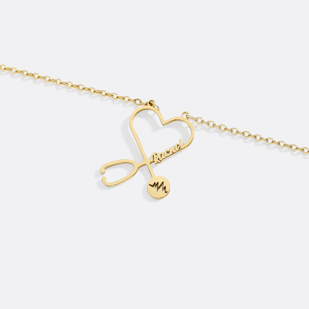Stethosope Name Necklace