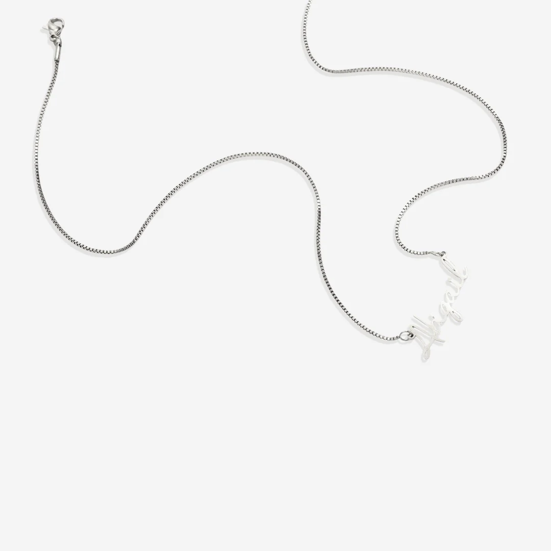 Fairy Name Necklace with Box Chain