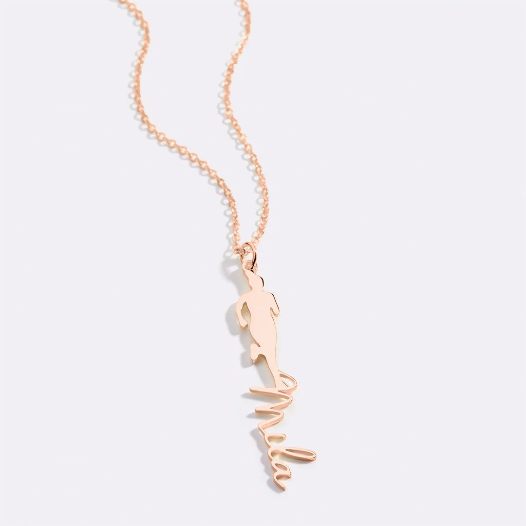 Runner Name Necklace