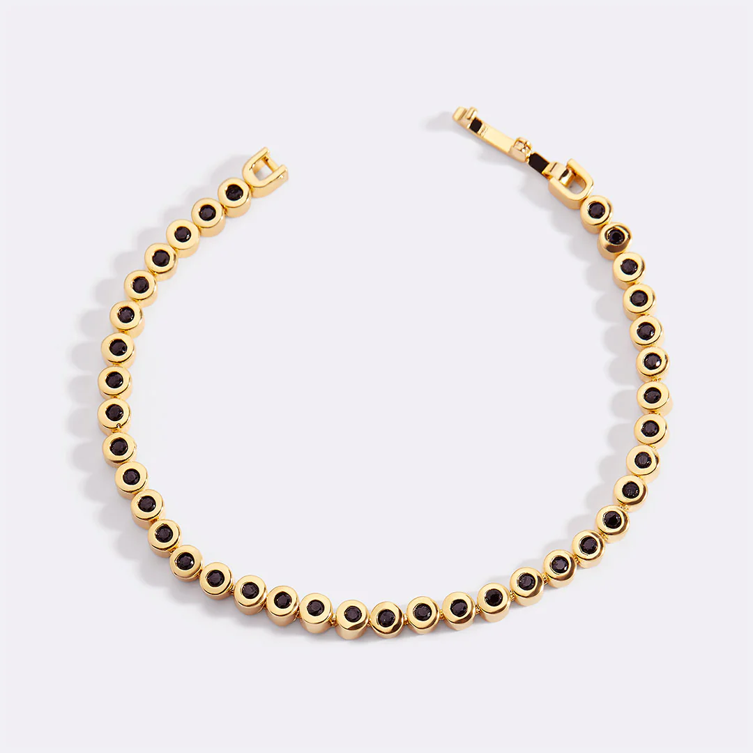 Black Gemstone Bracelet