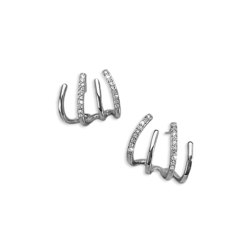 Claw Stud Wrap Earrings