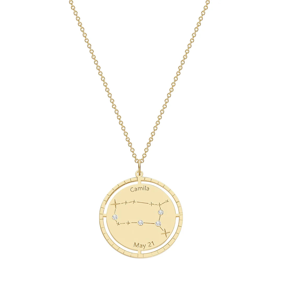 Personalized Constellation Pendant Necklace