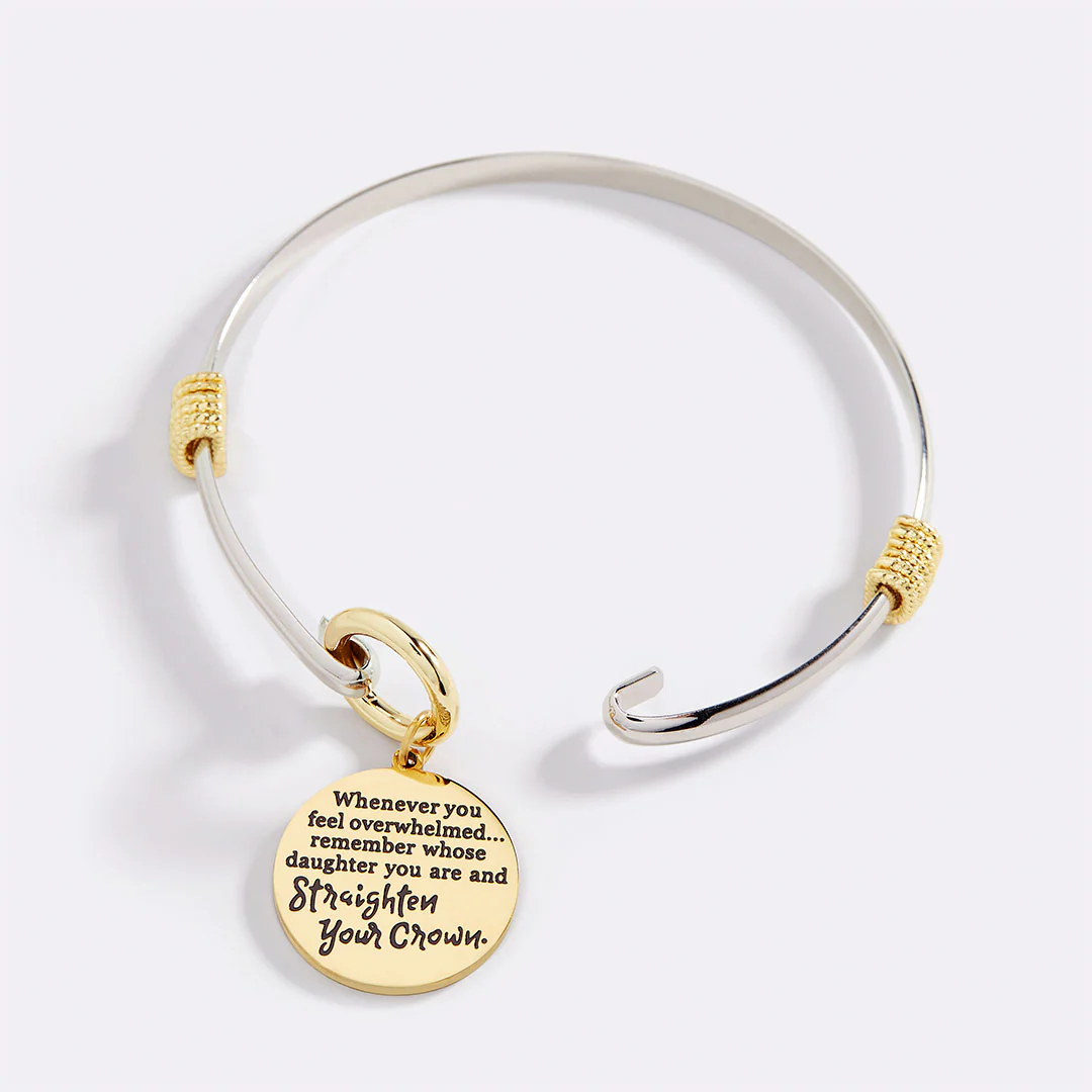 Straighten Your Crown - Two-Tone Charm Bracelet