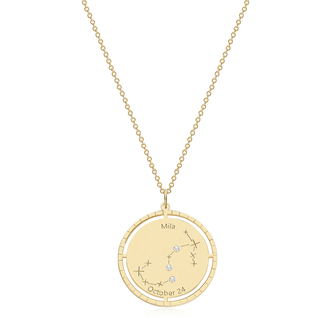 Personalized Constellation Pendant Necklace