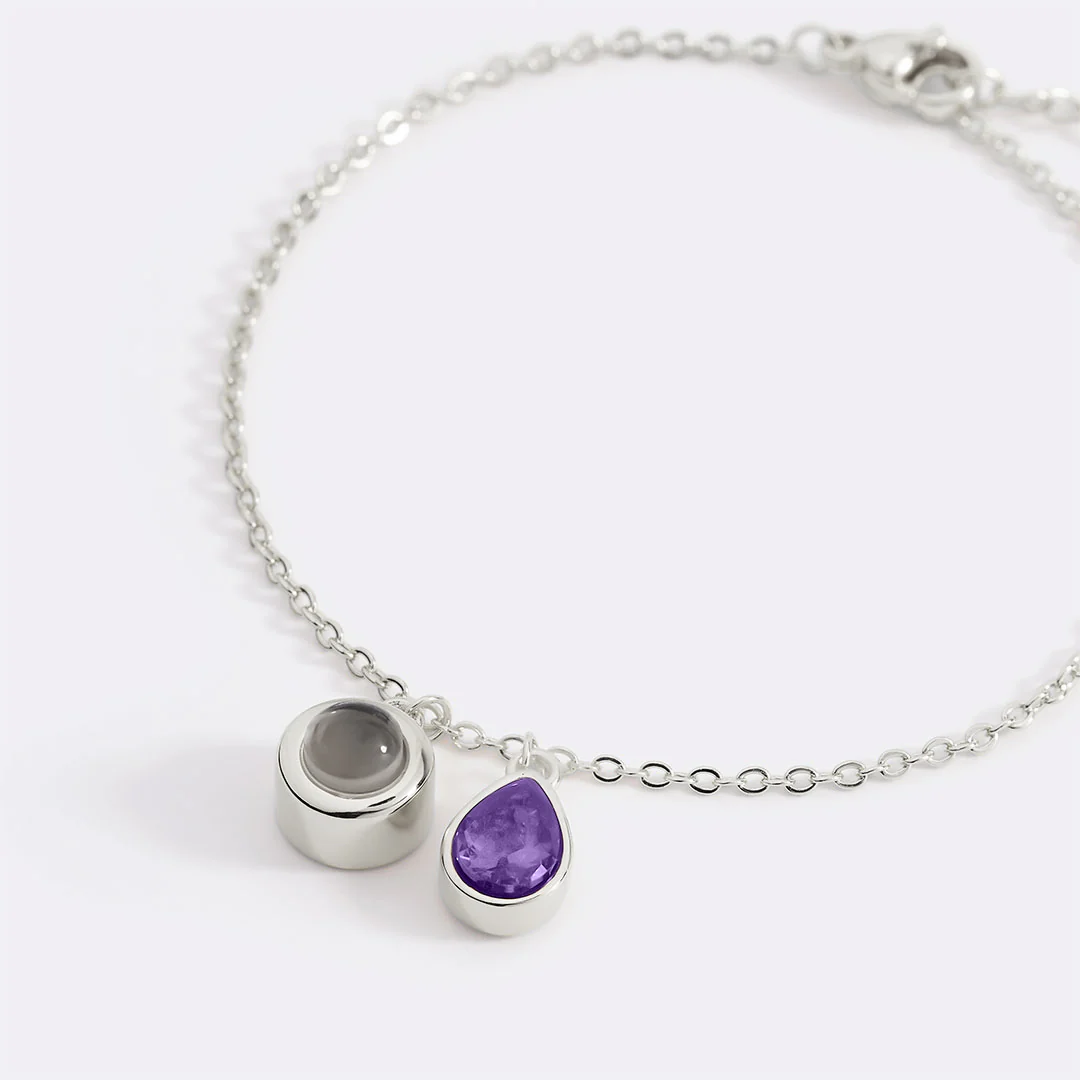 Birthstone Photo Bracelet