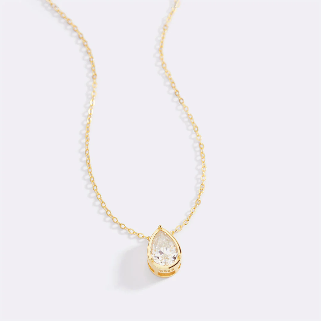 Diamond Teardrop Necklace