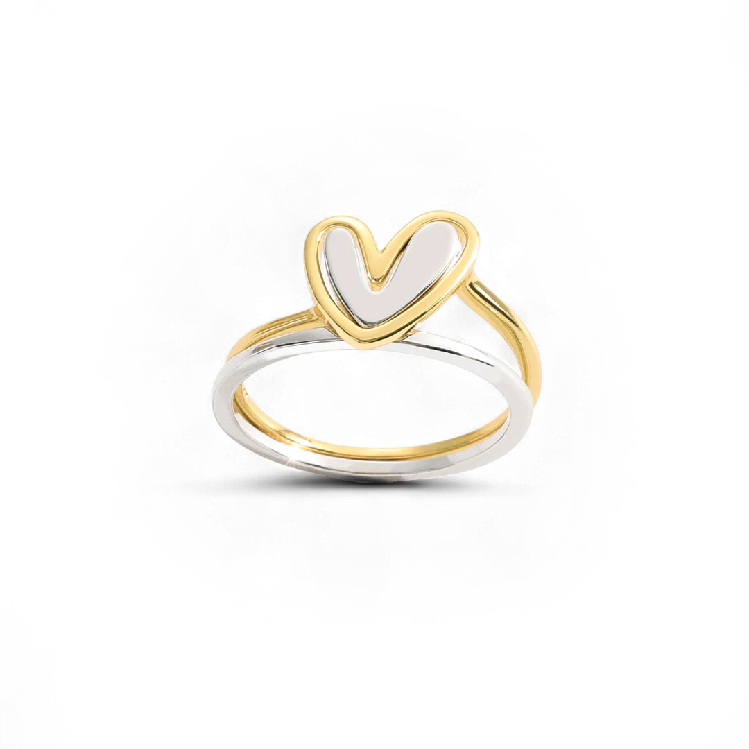 Self Love Layered Heart Ring