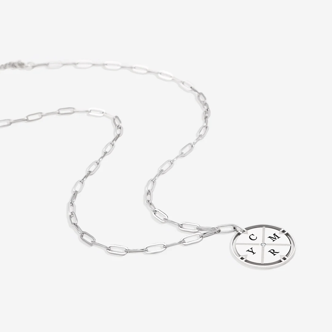 Personalized Compass Pendant Necklace