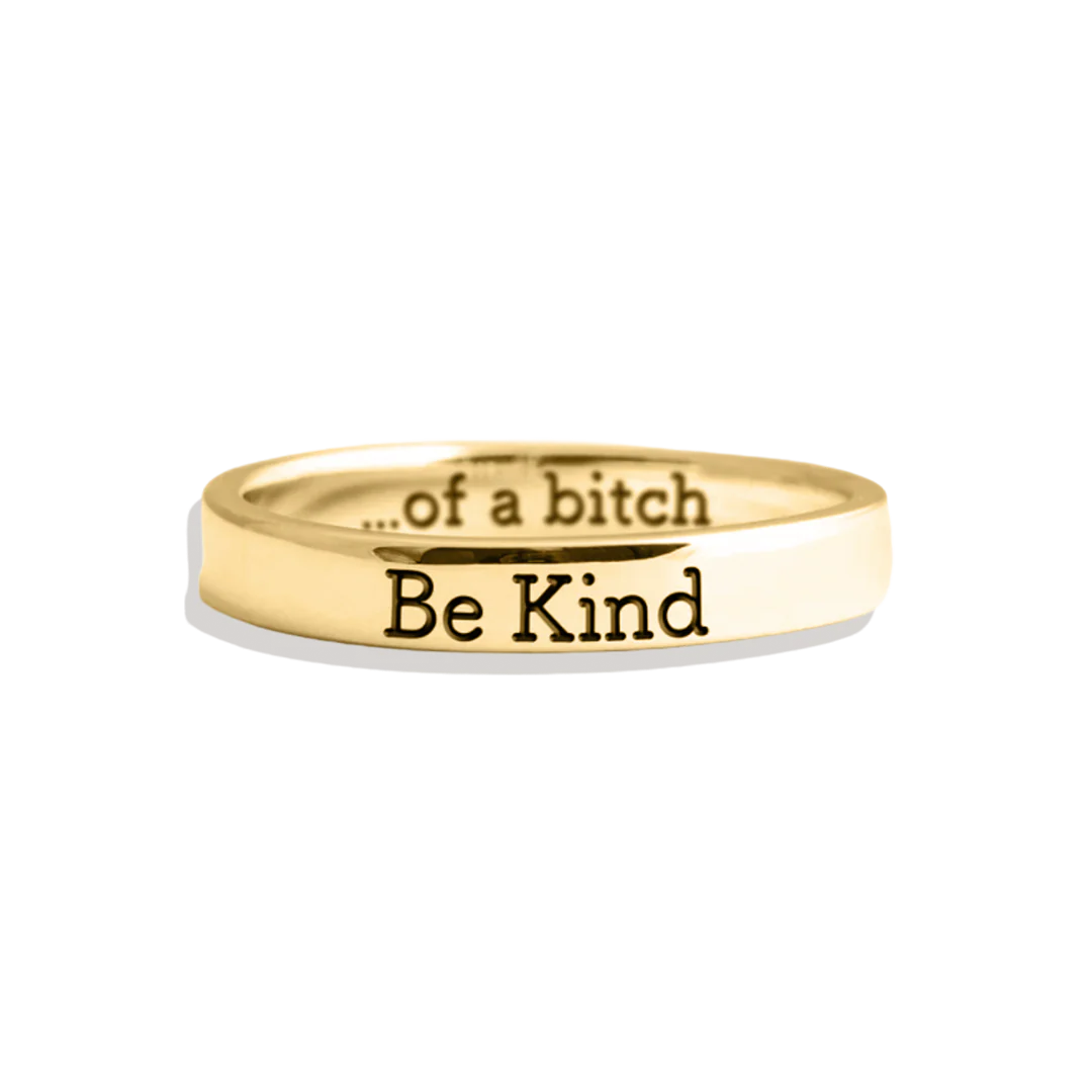 Be Kind Mantra Ring