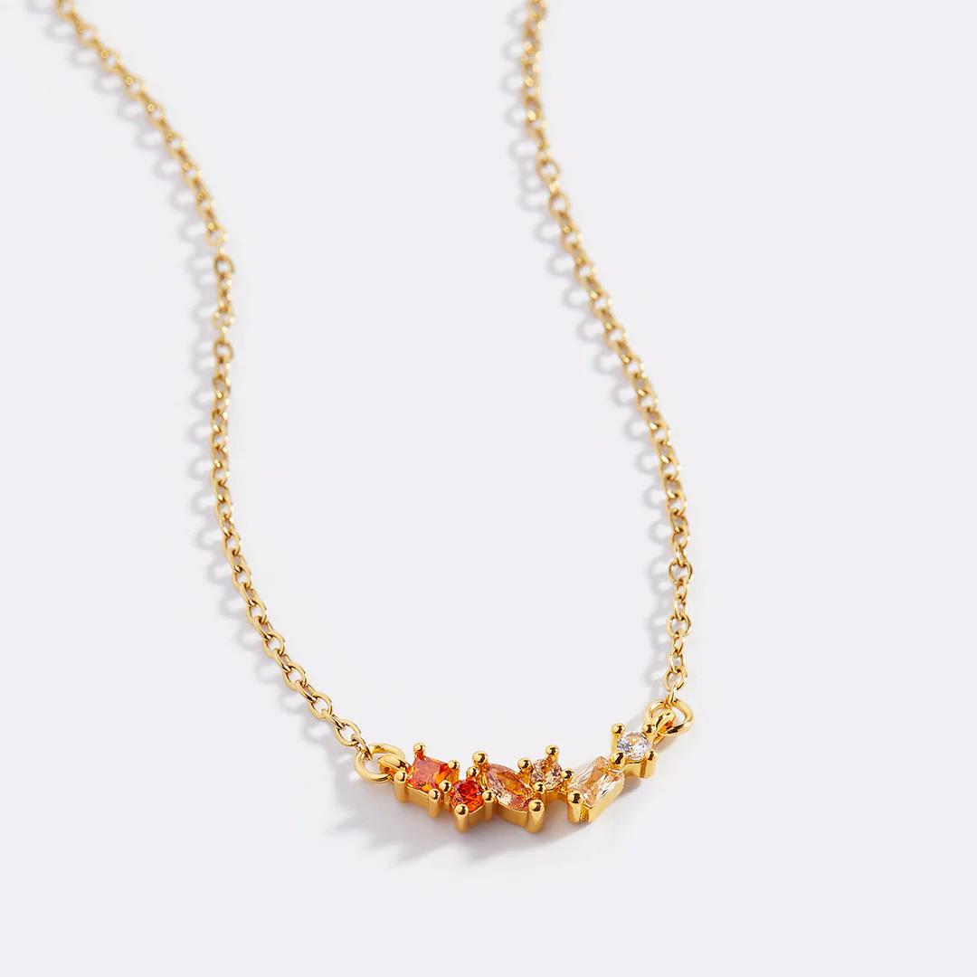 Ombre Birthstone Necklace