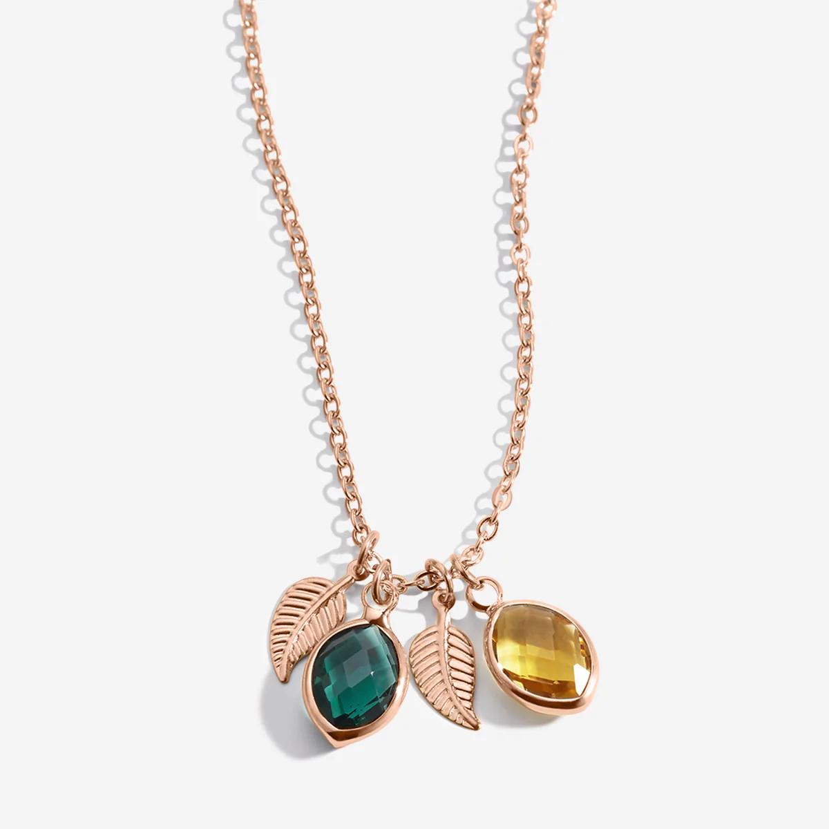 Family Birthstone Cluster Necklace