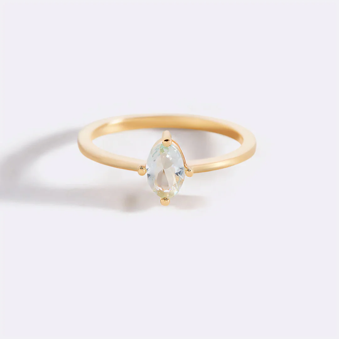 Birthstone Marquis-Cut Ring