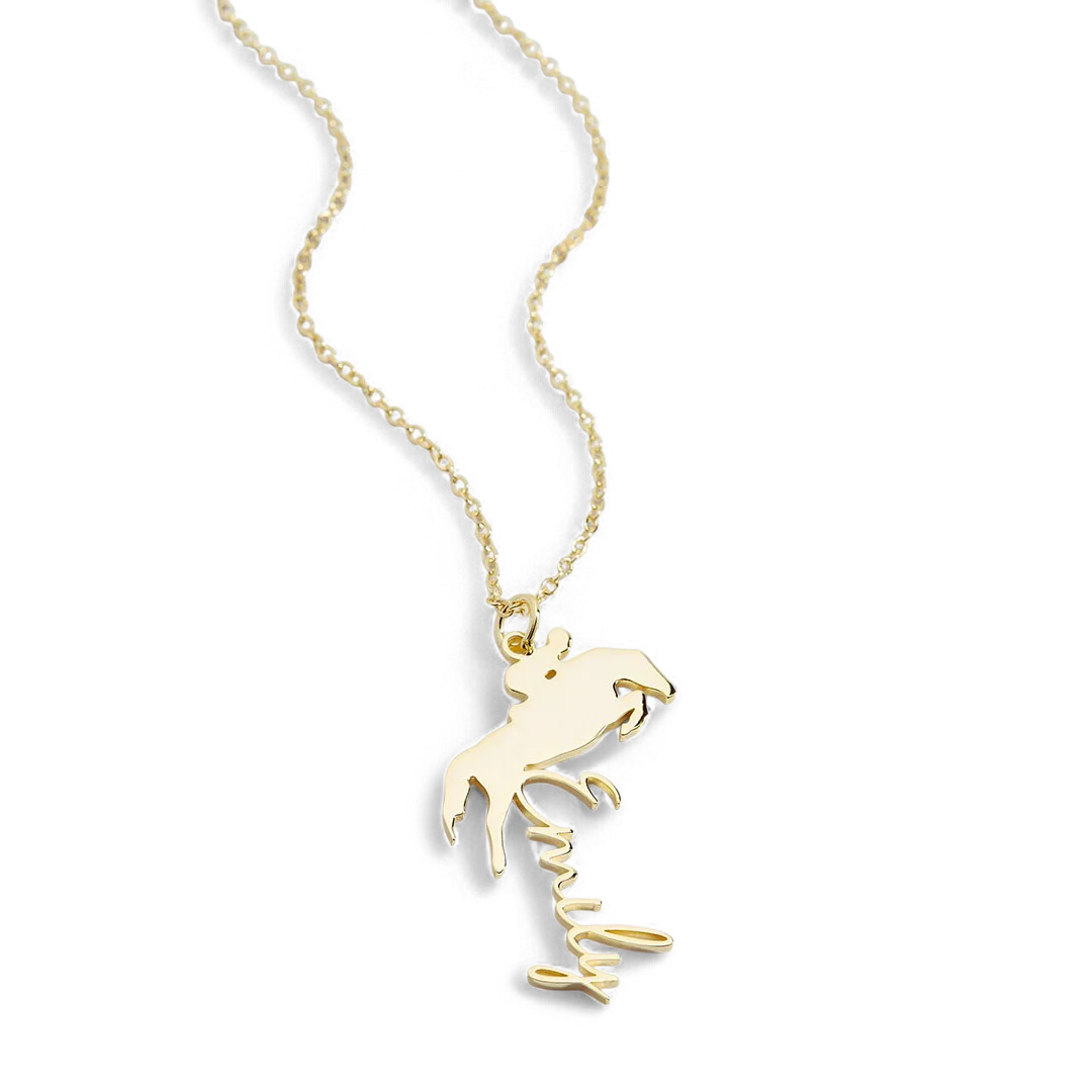 Equestrian Name Necklace
