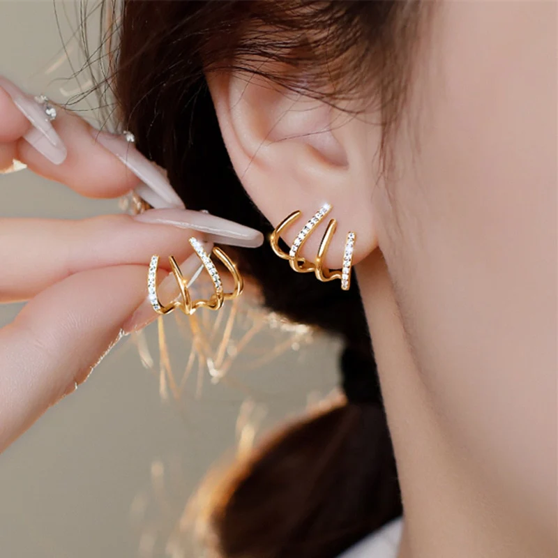 Claw Stud Wrap Earrings