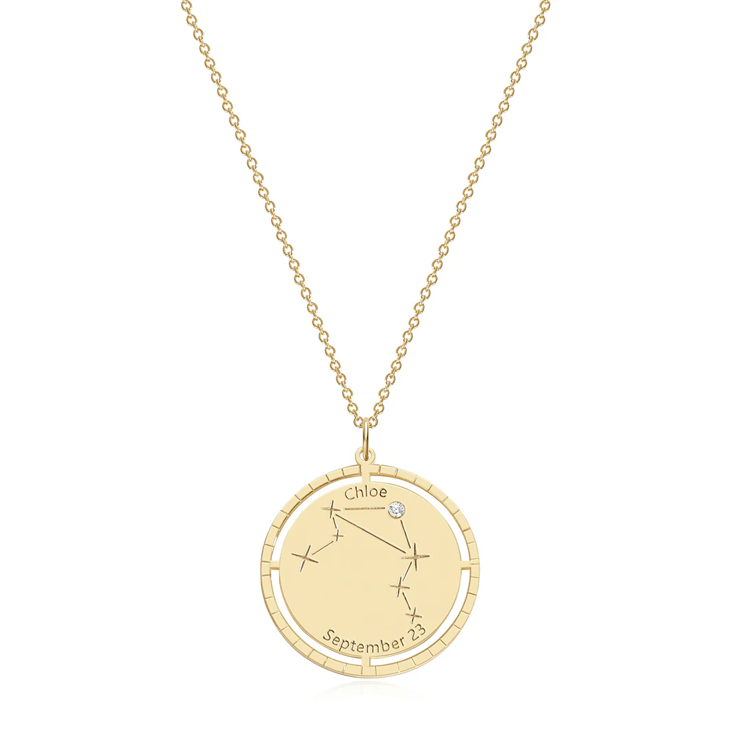 Personalized Constellation Pendant Necklace