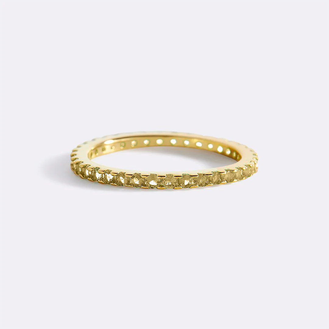 August Birthstone Eternity Stacking Ring