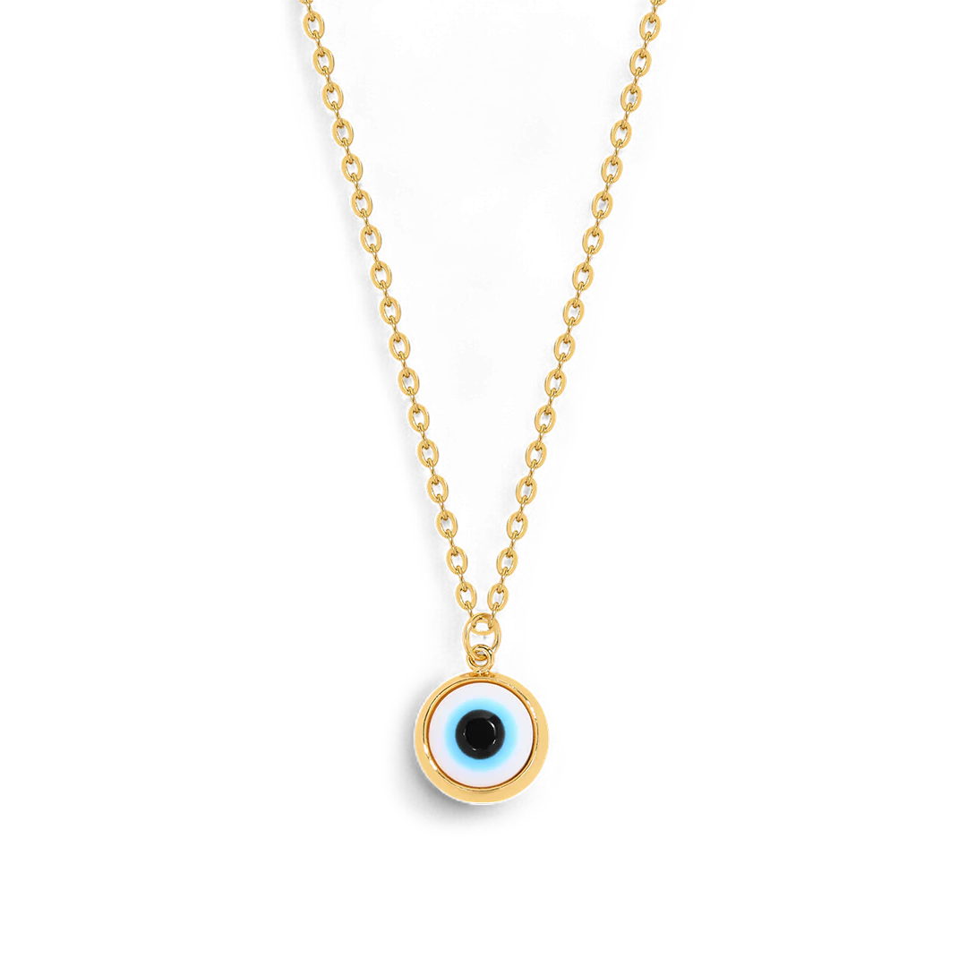 Dainty Boho Evil Eye Charm Necklace