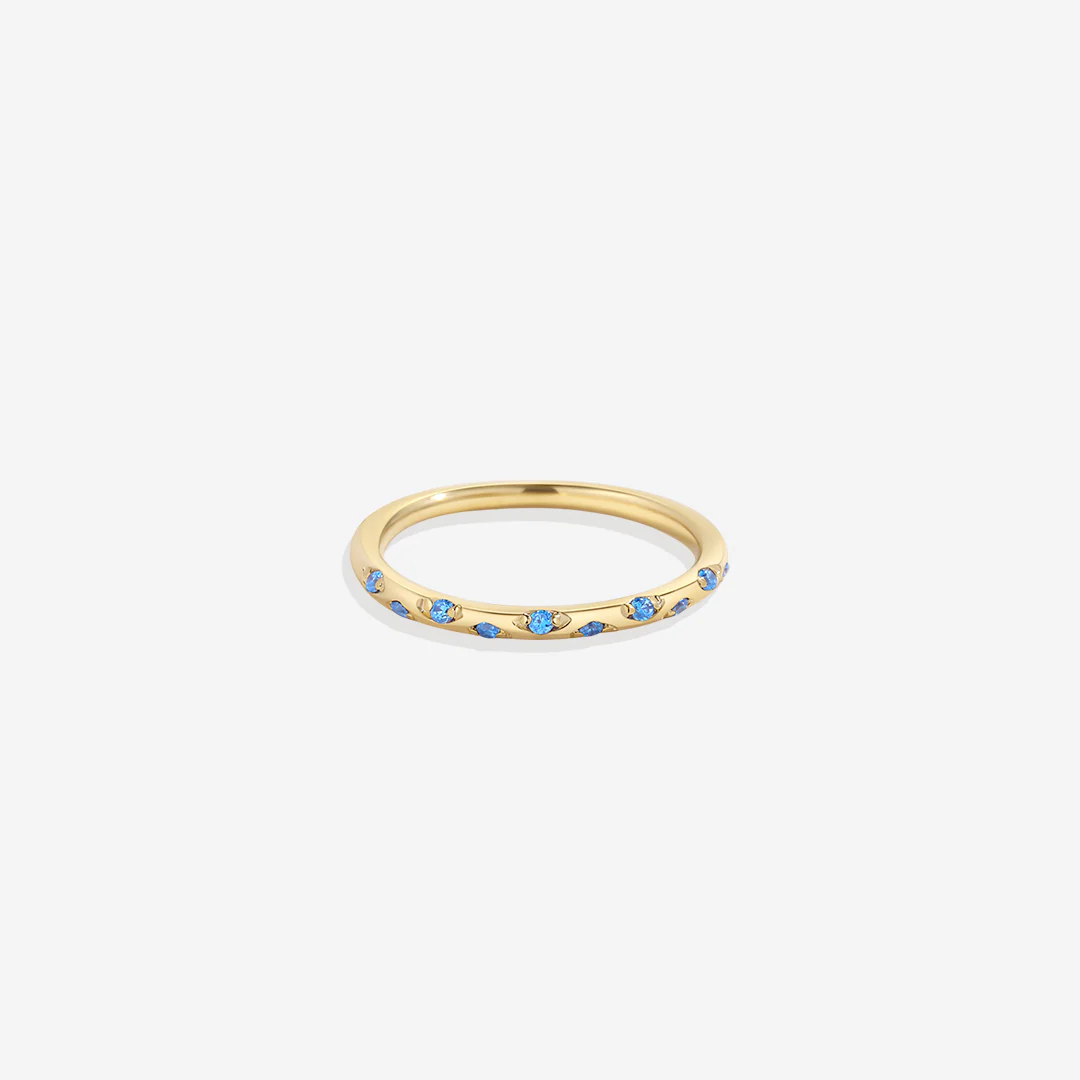 Dainty Constellation Birthstone Ring