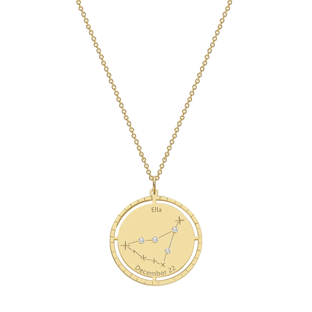 Personalized Constellation Pendant Necklace