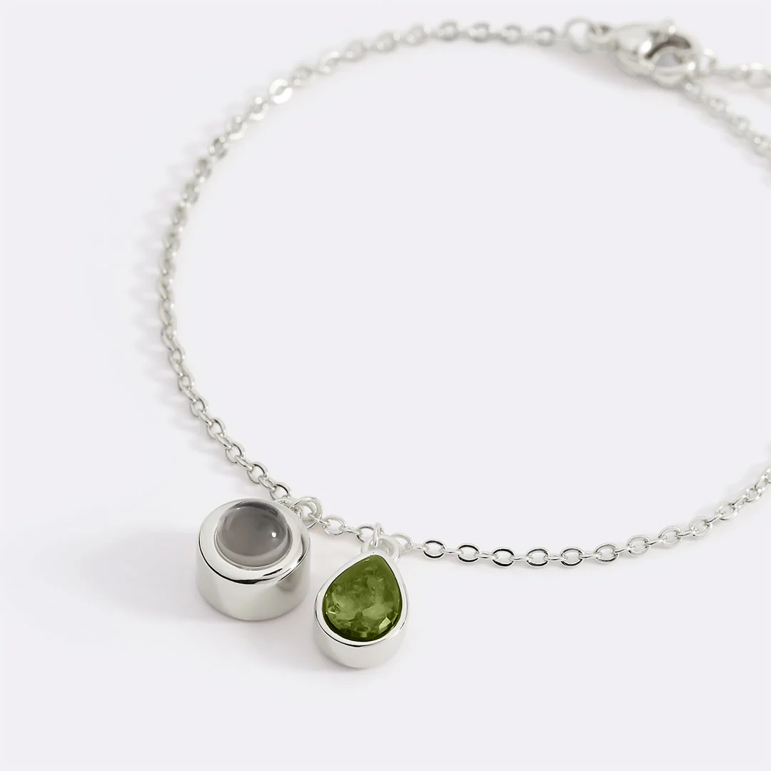 Birthstone Photo Bracelet