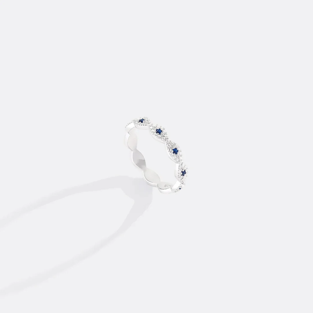 Pave Evil Eye Ring