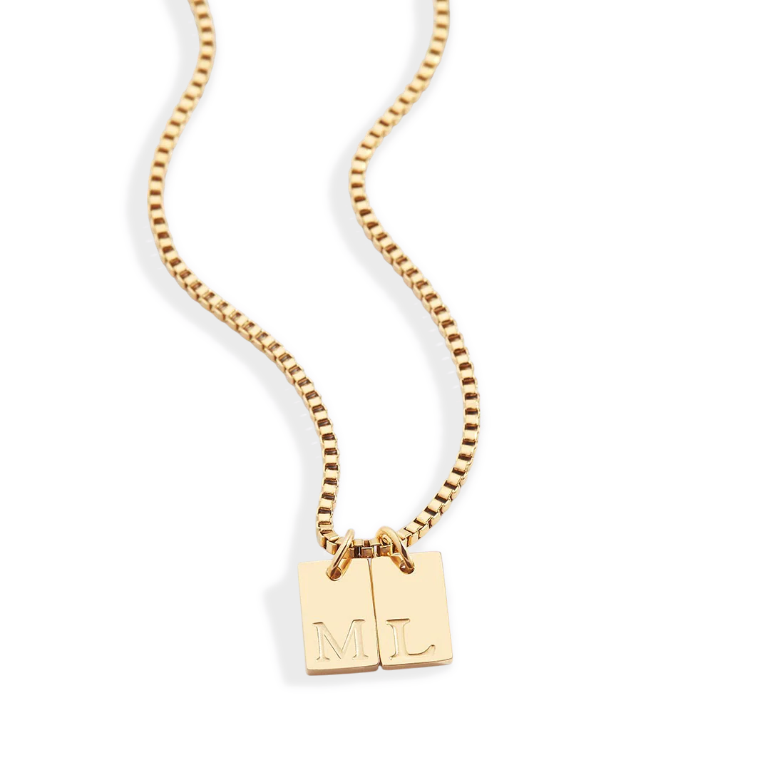 Initial Tag Necklace