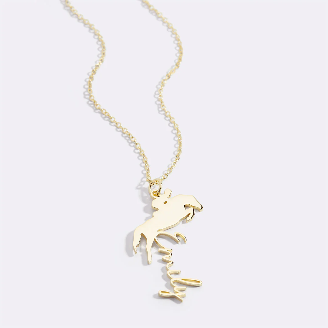 Equestrian Name Necklace