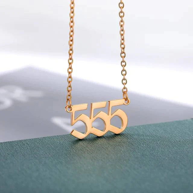 Dainty Angel Number Necklace