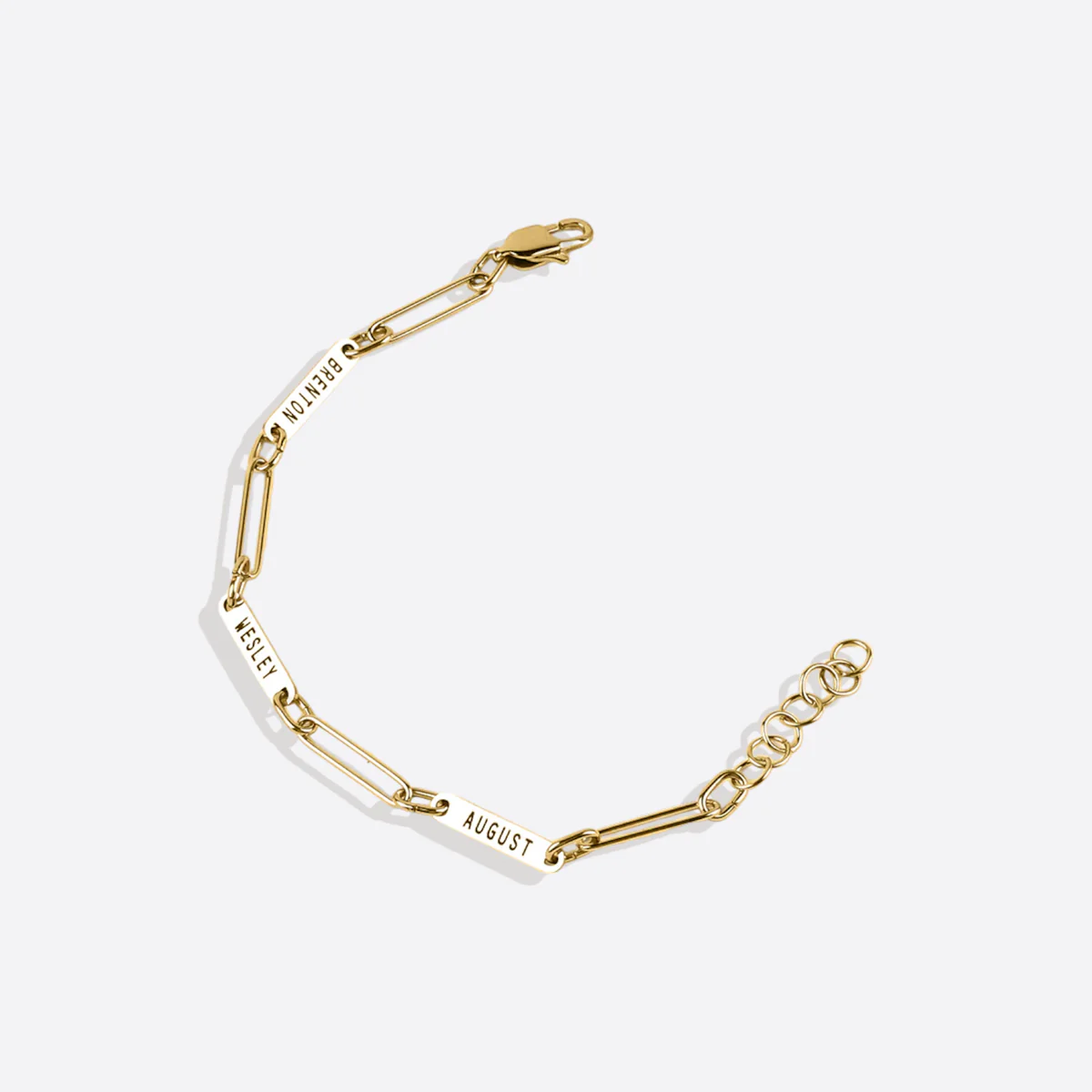 Personalized Paperclip Name Bracelet