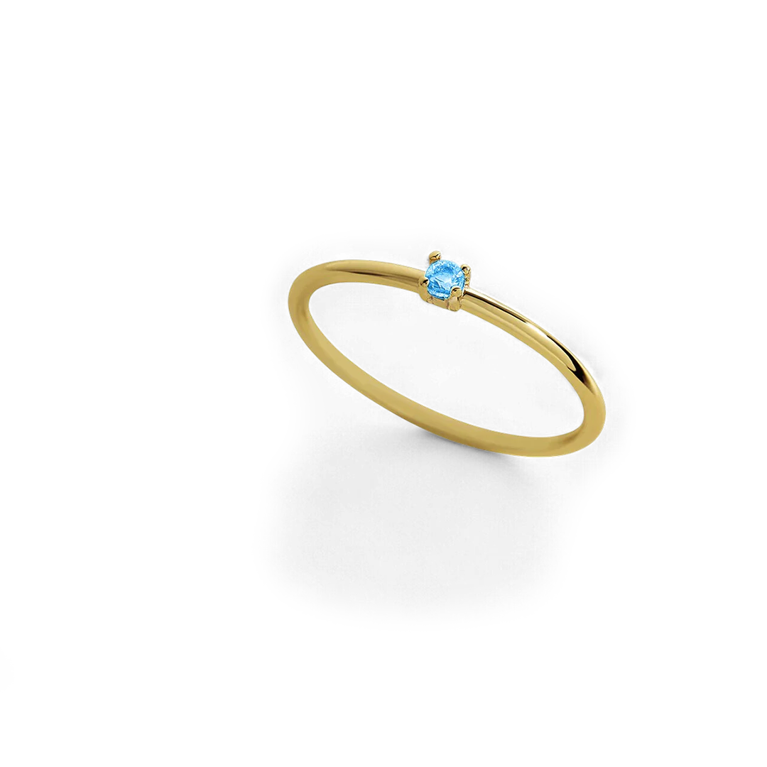 Super Dainty Birthstone Stacking Ring