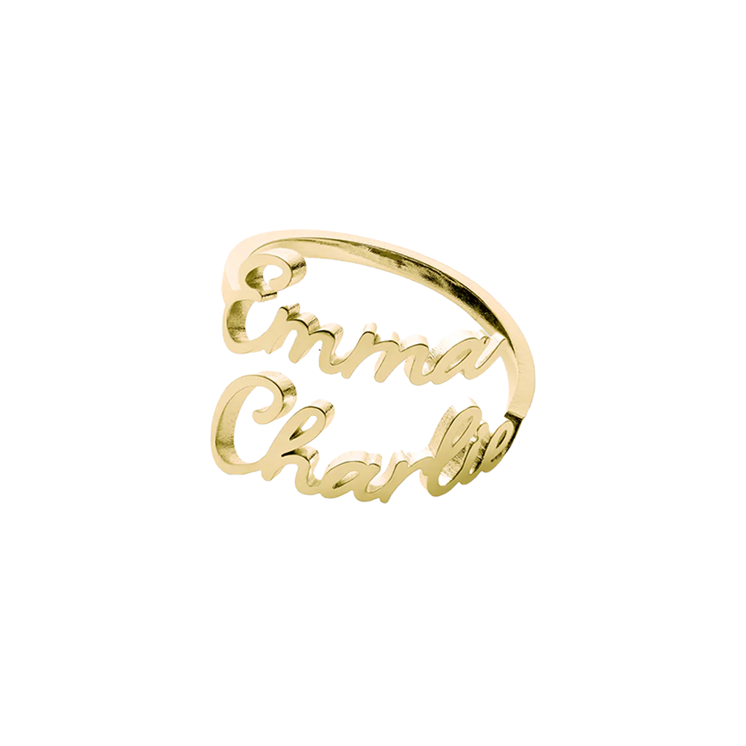 Double Name Ring