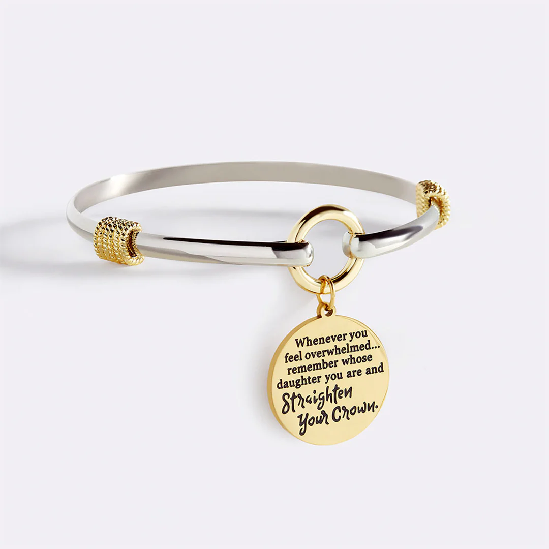 Straighten Your Crown - Two-Tone Charm Bracelet