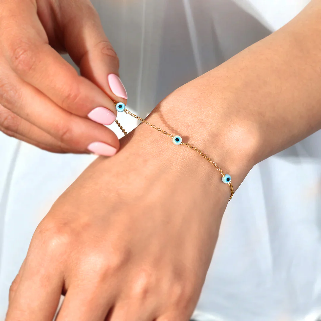 Satellite Evil Eye Bracelet