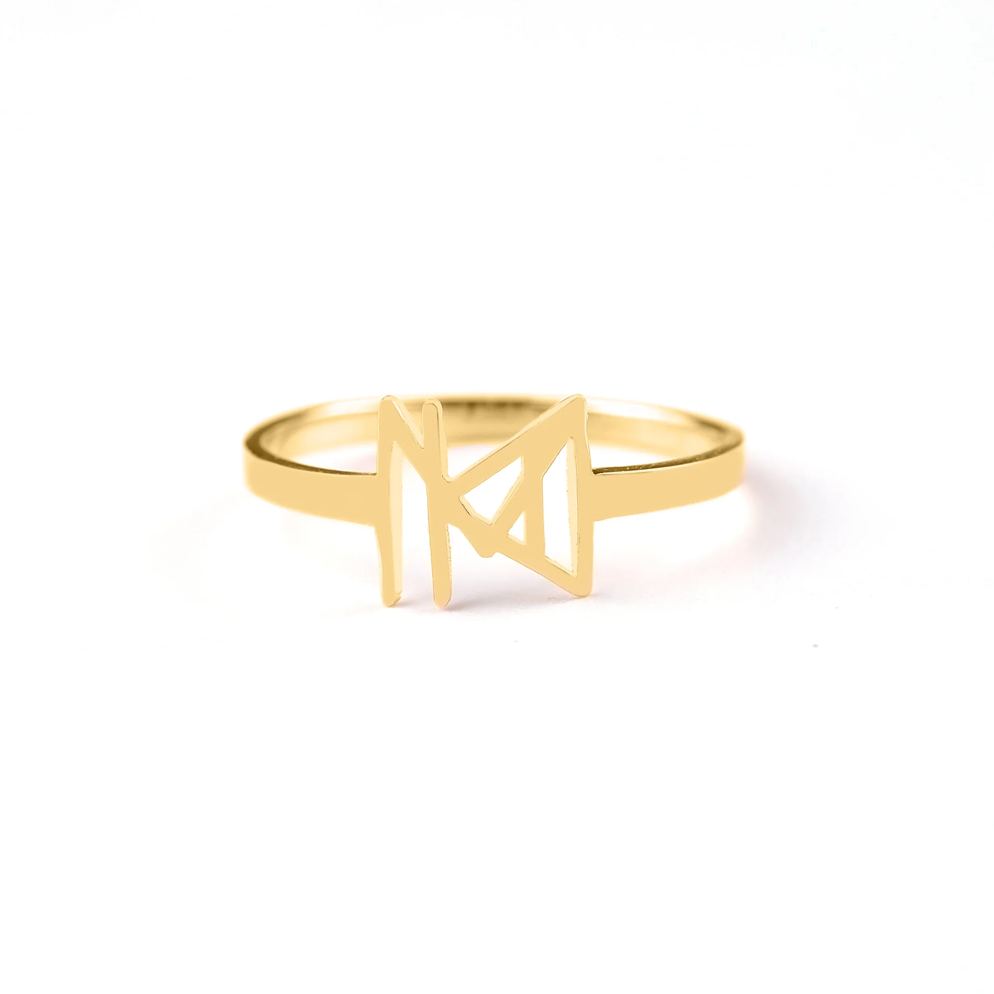 Monogram Name Ring