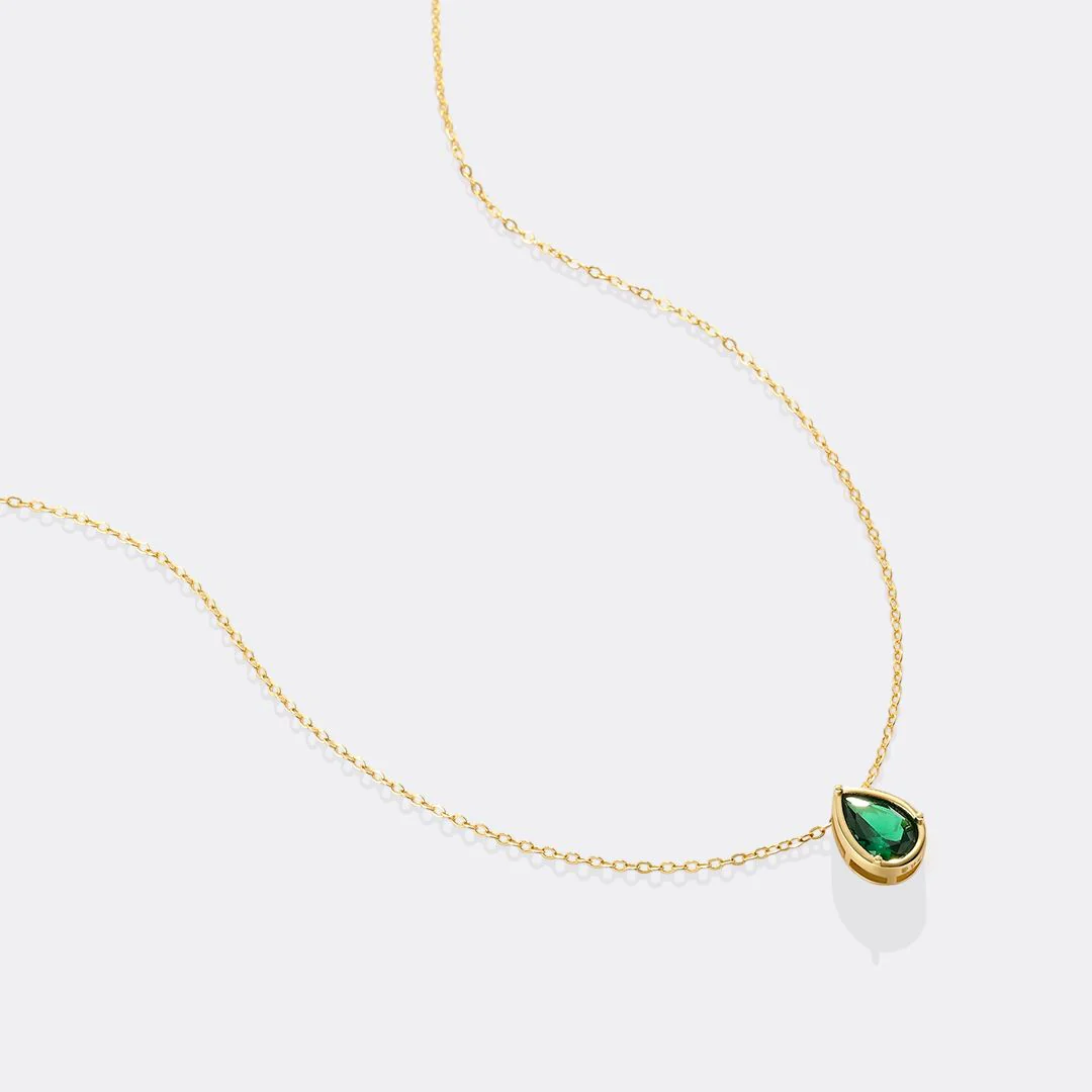Diamond Teardrop Necklace