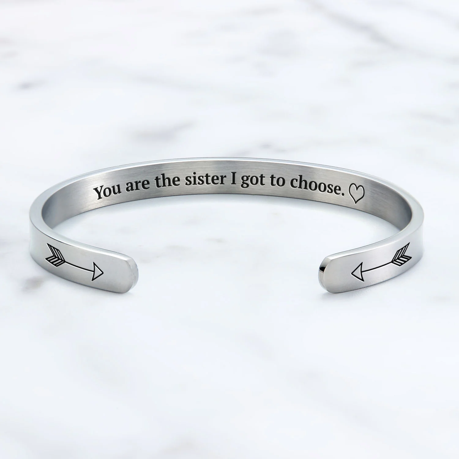 You are the Sister I got to Choose Personalizable Cuff Bracelet