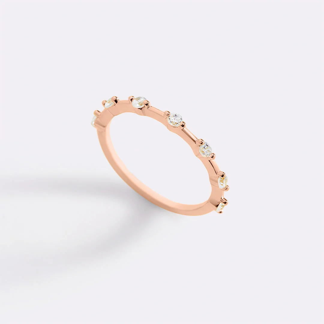 Ultra Thin Floating Eternity Ring