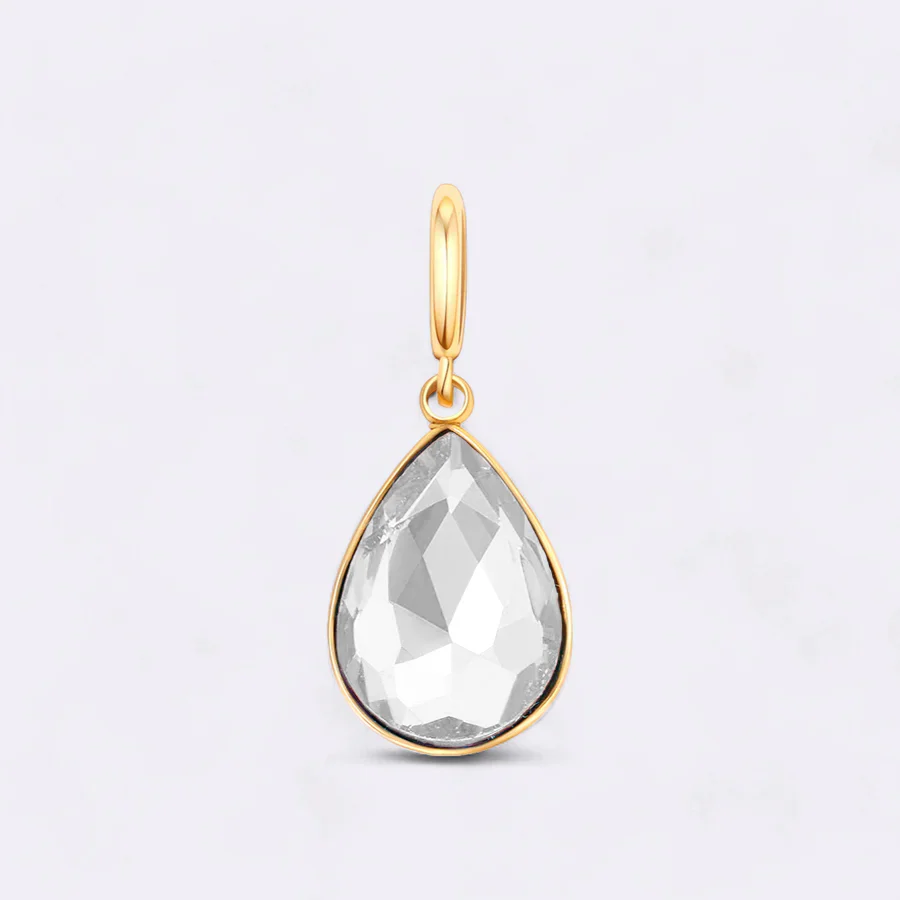 Teardrop Birthstone Charm