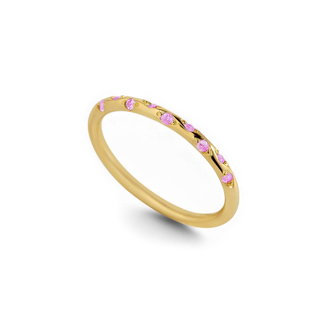 Dainty Constellation Birthstone Ring