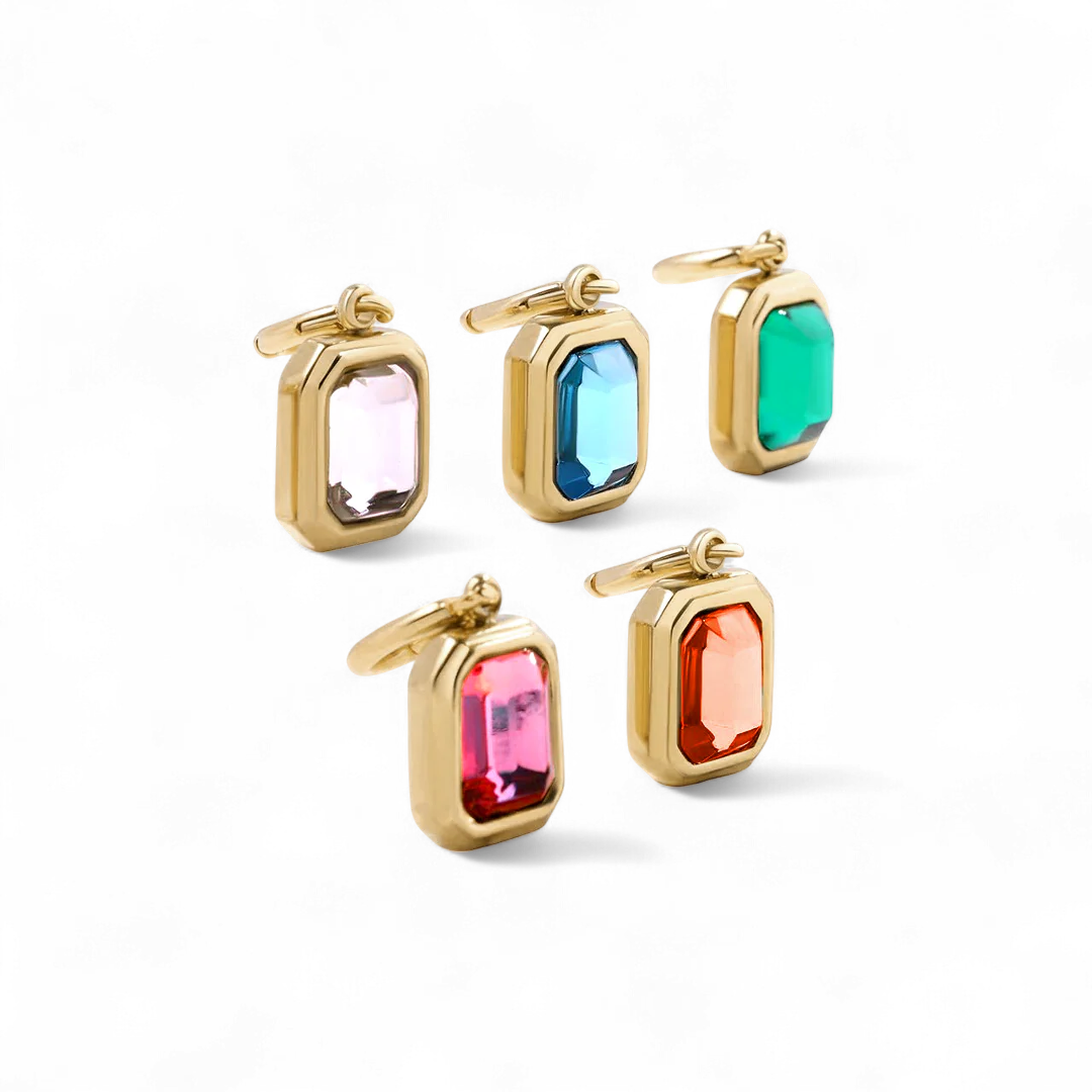 Baguette Birthstone Charm