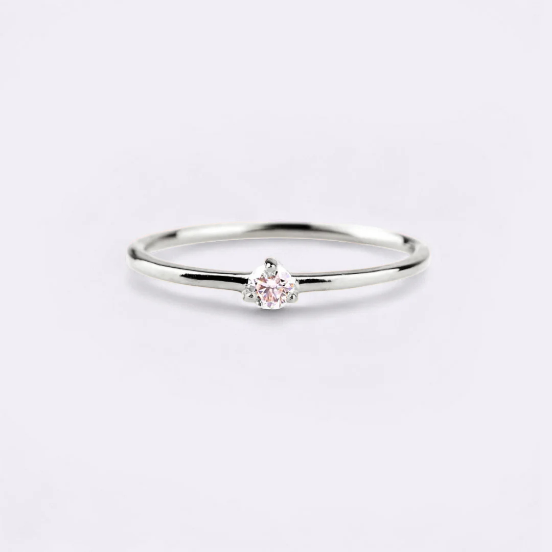 Tiny Diamond Ring