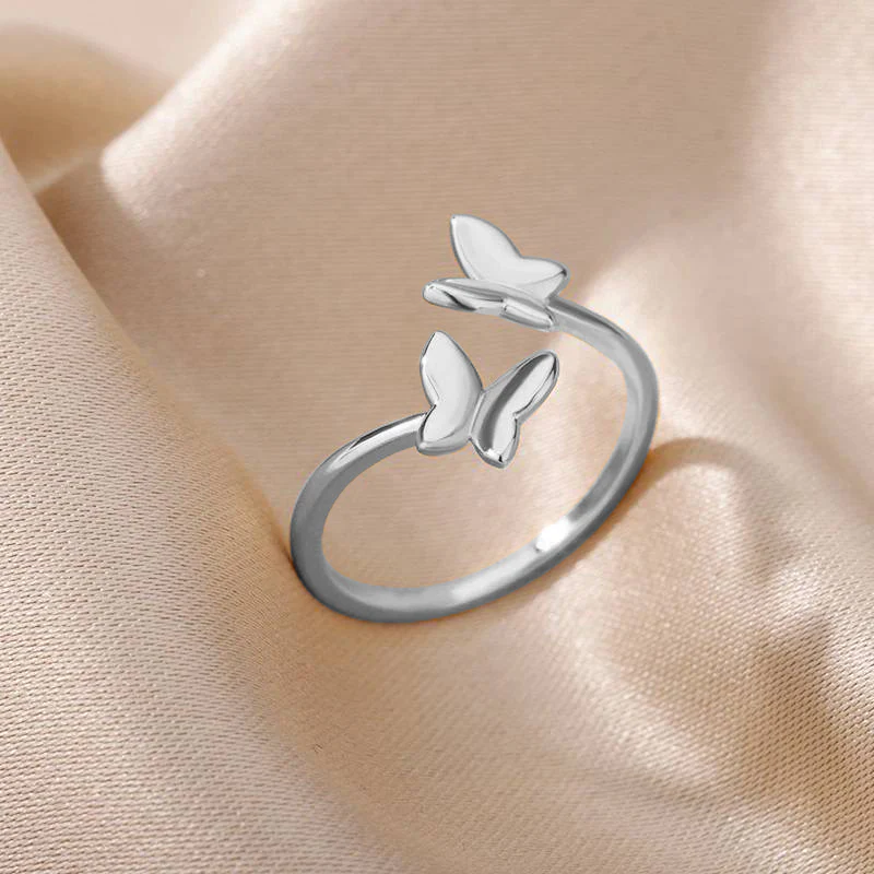 Adjustable Butterfly Ring