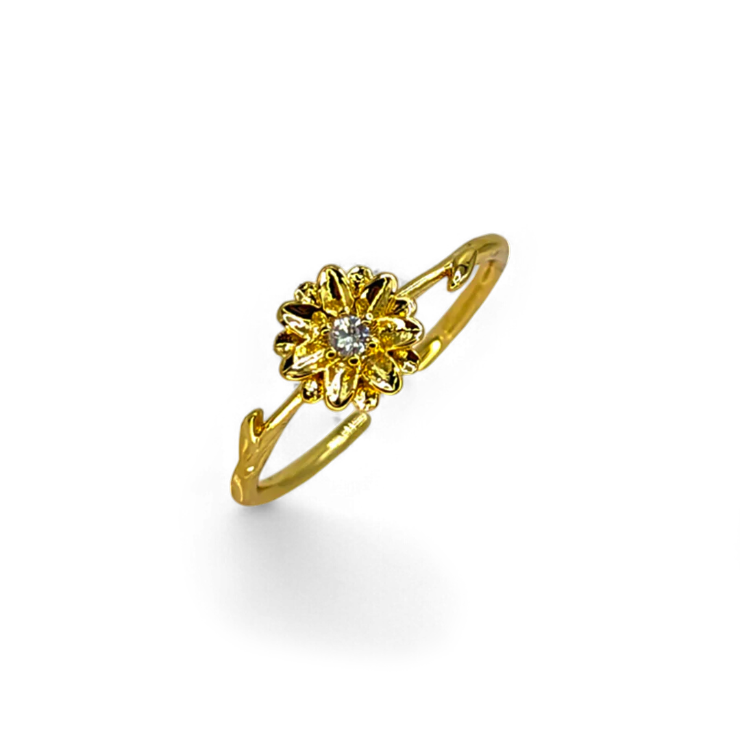 Dainty Gold Birth Flower Ring