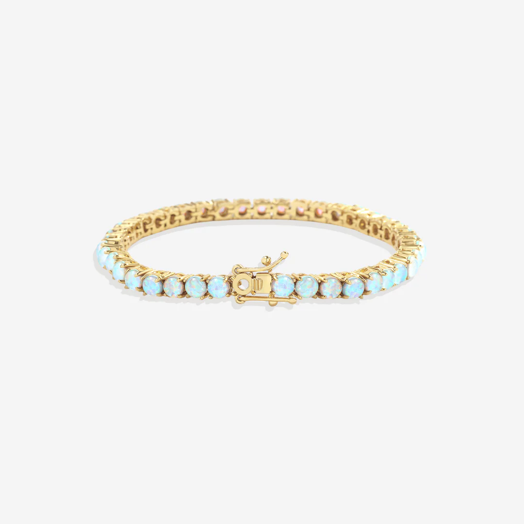 Blue Opal Tennis Bracelet