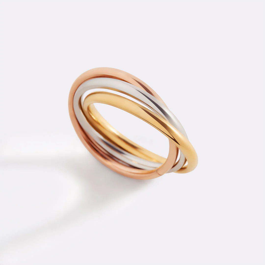 Dainty Interlocking Fidget Ring