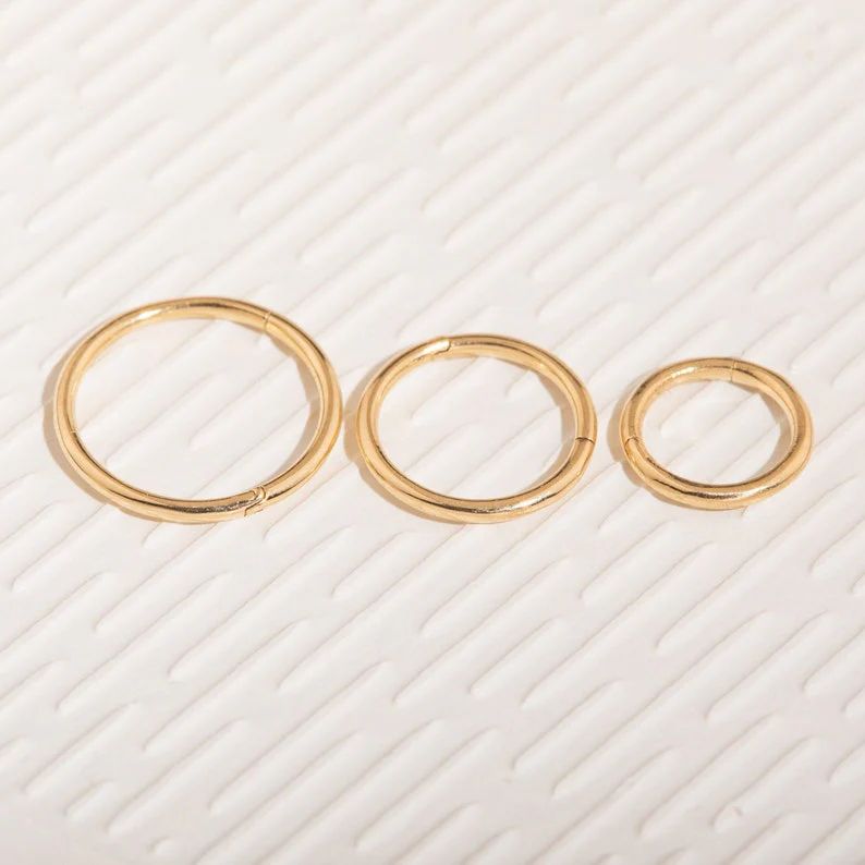 Classic Cartilage Hoop Earrings | 16g