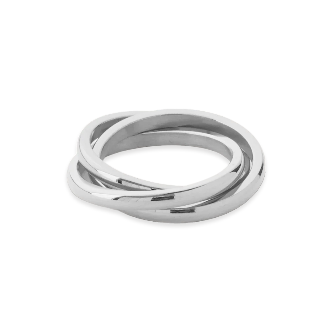 Dainty Interlocking Fidget Ring