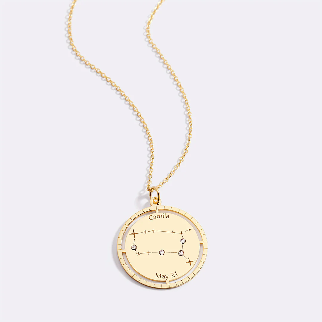 Personalized Constellation Pendant Necklace